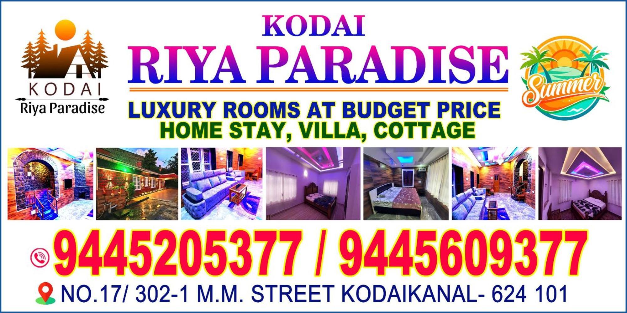 Kodai Riya Paradise Kodaikanal Ngoại thất bức ảnh